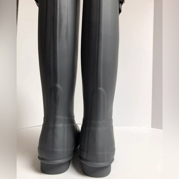 NEW Hunter Womens Original Tall Rain Boot Dark Slate Size 9 M - Picture 3 of 5
